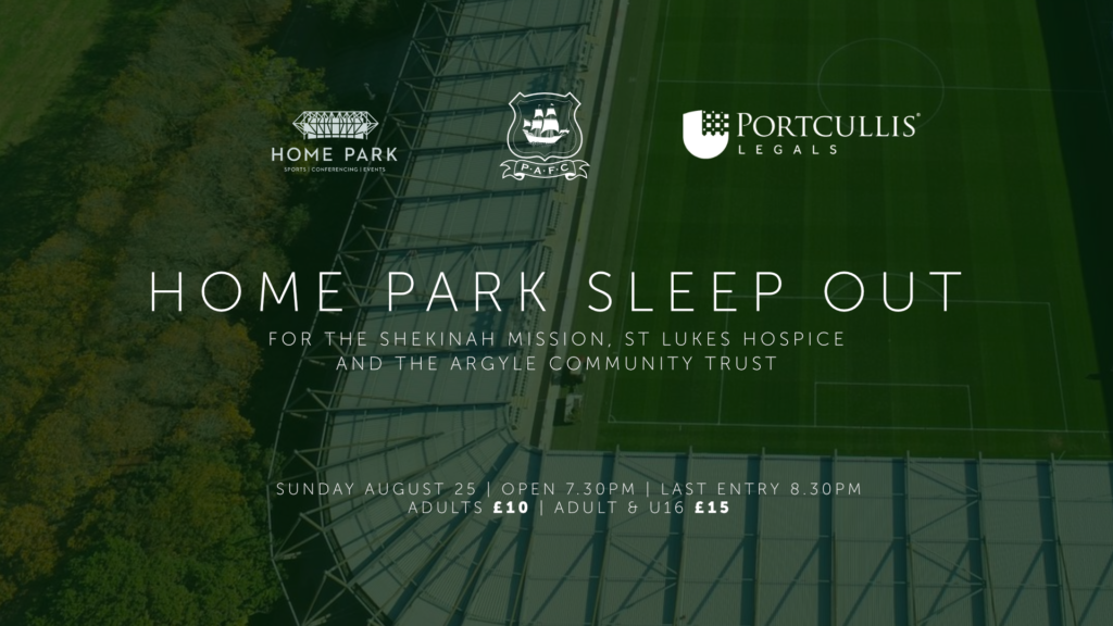 The Home Park Sleep Out with Plymouth Argyle